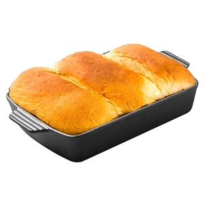 SOGA 33cm Cast Iron Rectangle Bread Cake
