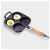 SOGA 4 Mold Cast Iron Breakfast Fried Egg Pancake Omelette Nonstick Fry Pan