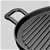 SOGA 2X 30cm Ribbed Cast Iron Frying Pan Skillet Non-stick Steak Sizzle