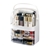 SOGA 3 Tier White Countertop Makeup Cosmetic Storage Organiser with Handle