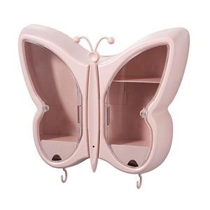SOGA Pink Butterfly Shape Wall-Mounted M