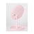 SOGA 20cm Pink Rechargeable LED Light Makeup Mirror Magnification Tabletop