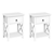 Artiss 2x Bedside Tables Drawers Side Table Nightstand Chest Unit Cabinet