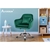 Velvet Office Chair Computer Swivel Armchair Adult Kids Green ALFORDSON