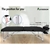 Massage Table 2 Fold 55cm Foldable Portable Bed Desk Aluminium ALFORDSON