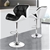 ALFORDSON 2x Bar Stools Willa Kitchen Gas Lift Swivel Chair Leather BLACK