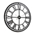 Artiss 60CM Large Wall Clock Roman Numerals Round Metal Home Decor Black