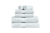 Spitiko Homes 100% Cotton Towel Set -Zero Twist 6 Pieces -Glacier Grey
