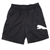 PUMA Men's Shorts, Size L, Cotton, Black/White (Big Cat Logo).