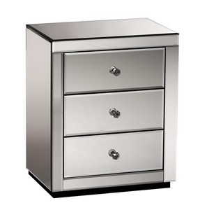 Artiss Mirrored Bedside tables Drawers C