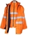 HARD YAKKA 4-in-1 Cotton Drill Jacket, Size M, 3M Reflective Tape, Orange.