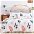 Dreamaker 100% Cotton Sateen Quilt Cover Set Fern Print King Single Bed