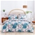 Dreamaker 100% Cotton Sateen Quilt Cover Set Nature Print Single Bed