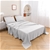 Natural Home Vintage Washed Hemp Linen Sheet Set Dove Grey Super King Bed