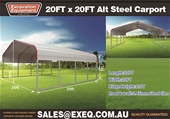 2022 Unused 20ft x 20ft Carports - Toowoomba