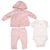 CARTER'S Baby 3pc Set, Size 3m, Cotton/Polyester, Light Pink. Buyers Note -