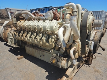 Detroit 16V-71 Quad turbo Diesel Motor