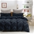 Dreamaker Tufted Washed Vintage Cotton Quilt Cover Set Double Bed