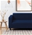 Sherwood Home Premium Faux Suede Royal Navy 3 Seater Couch Sofa Cover