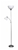 Sherwood Lighting Sprout Flour Uplighter and Reading Floor Lamp - White
