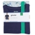 GLOSTER Men's 2pc Sleepwear Set, Size L, 100% Cotton, Navy/Light Blue Surf