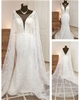 Wedding dress with cape, size 8/10