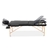 Zenses Massage Table Wooden Portable 3 Fold Beauty Therapy Bed 60CM BLACK
