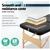 Zenses Massage Table Wooden Portable 3 Fold Beauty Therapy Bed 70CM BLACK