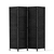 Artiss 4 Panel Room Divider Screen Privacy Timber Foldable Stand Black