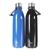 2 x AVANTI Stainless Steel Water Bottles, 1.5L, Black & Blue.