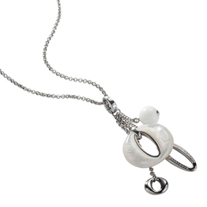 Fossil Ladies Charm Necklace - JF8574404