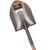 2 x OSKA Round Mouth Spade with Fibreglass Handle. Buyers Note - Discount