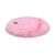 Charlie's Shaggy Faux Fur Round Padded Lounge Mat Ombre Pink Small