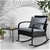 Gardeon Outdoor Wicker Rocking Chair and Table Set