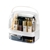SOGA 2 Tier White Countertop Makeup Cosmetic Storage Organiser Storage Box