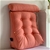SOGA 2X 45cm Peach Triangular Wedge Lumbar Pillow Headboard Bed Cushion