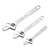 TOLSEN 3pc Adjustable Wrench Set, Sizes: 150mm, 200mm & 250mm. Buyers Note