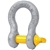 Bow Shackle, WLL 6.5T, Screw Pin Type, Grade S, Yellow Pin. Buyers Note -