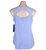 90 DEGREES BY REFLEX Women's Active Singlet, Size L, Polyester, Bella Blue.