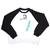 CHAMPION Women's Crew, Size S, Cotton/Polyester, Black/White. Buyers Note -