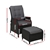 Gardeon Recliner Chair lounge Setting Outdoor Furniture Patio Wicker Sofa