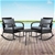 Gardeon Outdoor Wicker Rocking Chairs and Table Set