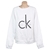 CALVIN KLEIN JEANS Women's Pullover, Size XL, Cotton/ Polyester, White. NB: