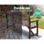 Garden Bench Chair 3 Seater Natural Wood Outdoor Decor Patio Deck Charcoal