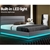 Artiss RGB LED Bed Frame Queen Gas Lift Base With Storage Grey Fabric LUMI