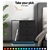 Artiss Bedside Tables Side Table RGB LED 3 Drawers Nightstand High Gloss
