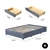 Milano Decor Palermo Bed Base w/ Drawers Upholstered Fabric - King