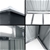 Giantz Garden Shed Outdoor Storage 2.38x1.31M Tool Metal Base House Grey