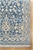 Handknotted Silk n Wool Fine Agra Blue on Beige Runner - Size: 236cm x 77cm