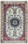 Fine Hand Knotted Medallion center Cream and navy Tone Size(cm): 120X82
